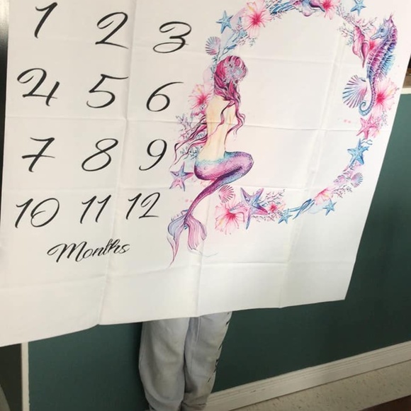 Baby milestone cover for on floor. - Picture 2 of 2